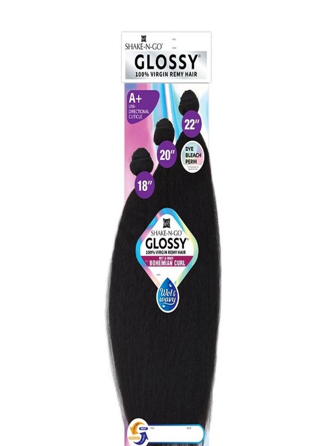 شيك-ان-جو SHAKE-N-GO Glossy Wet & Wavy Bohemian Curl (14"/16"/18"، طبيعي) - Image 5